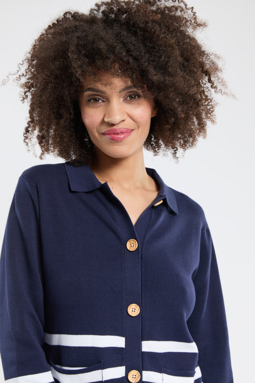 Cardigan col polo - coton - Armor-lux - 3