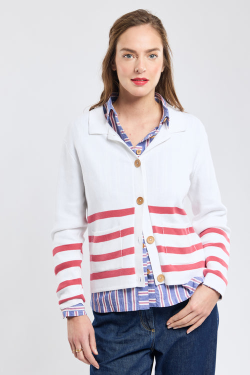 Buttoned cardigan - cotton - Armor-lux - 1