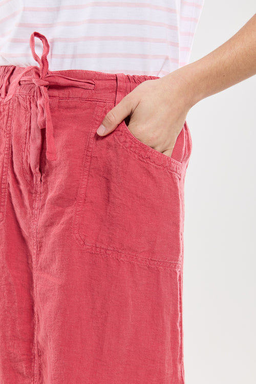 Rock mit elastischem Bund – Leinen - Armor-lux - 5