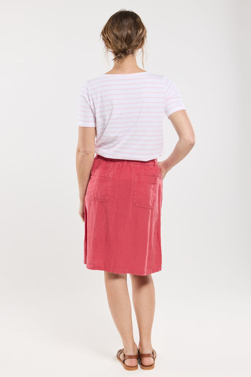 Rock mit elastischem Bund – Leinen - Armor-lux - 2