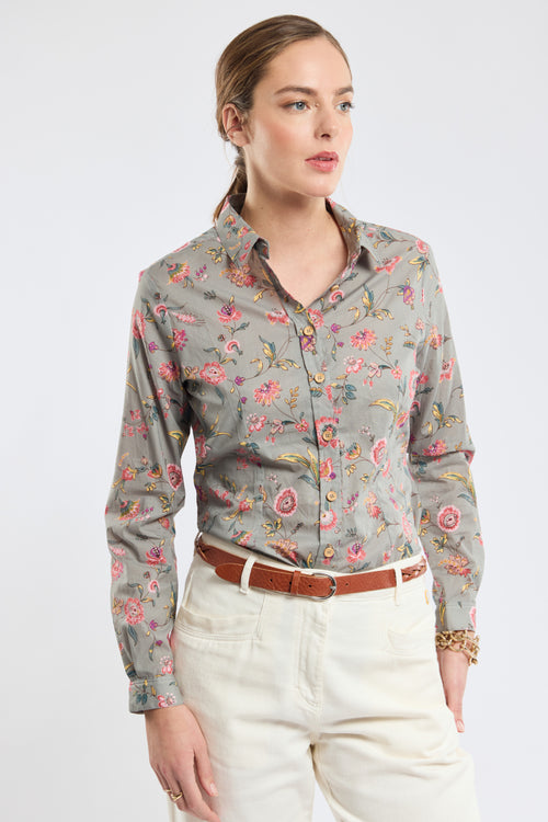 Chemisier fleuri - coton - Armor-lux - 1