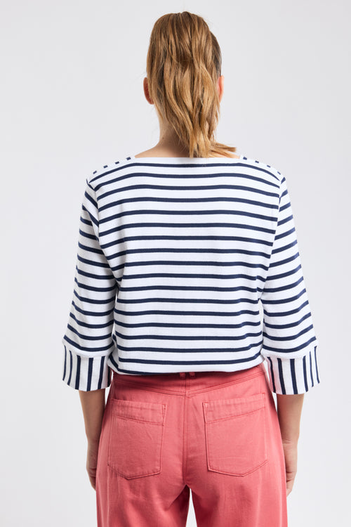 Marinière col bateau - coton rustique - Armor-lux - 3