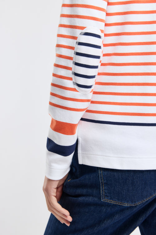 Breton striped shirt with elbow patches - thick cotton - Armor-lux - 5