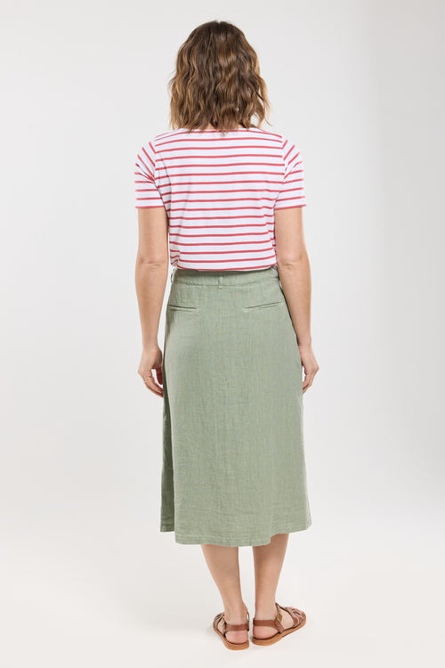 Jupe longue boutonnée - lin - Armor-lux - 5