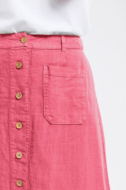 Long buttoned skirt - linen - Armor-lux - 3