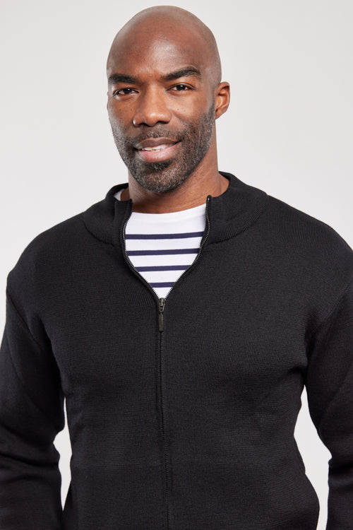 Full zip cardigan - wool - Armor-lux - 4