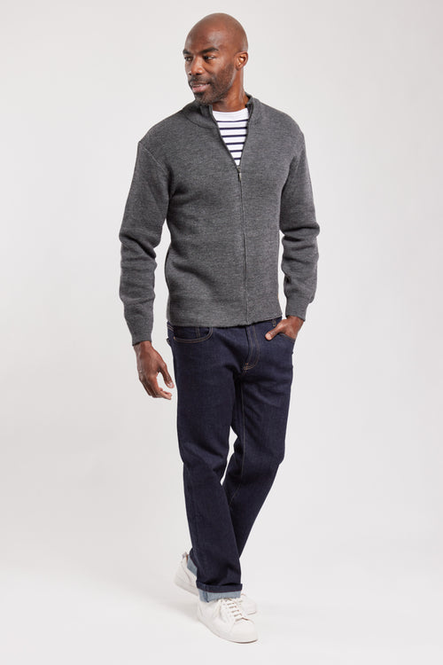 Full zip cardigan - wool - Armor-lux - 3