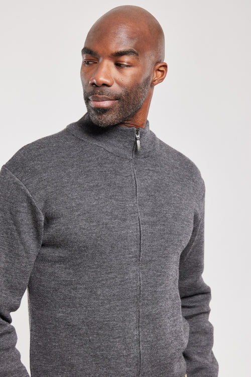 Full zip cardigan - wool - Armor-lux - 2