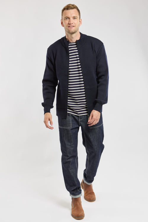 Full zip cardigan - wool - Armor-lux - 6