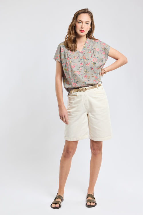 Blouse fleurie - coton - Armor-lux - 3