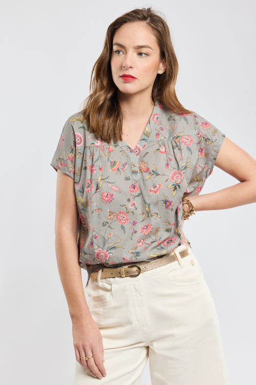 Blouse fleurie - coton - Armor-lux - 2