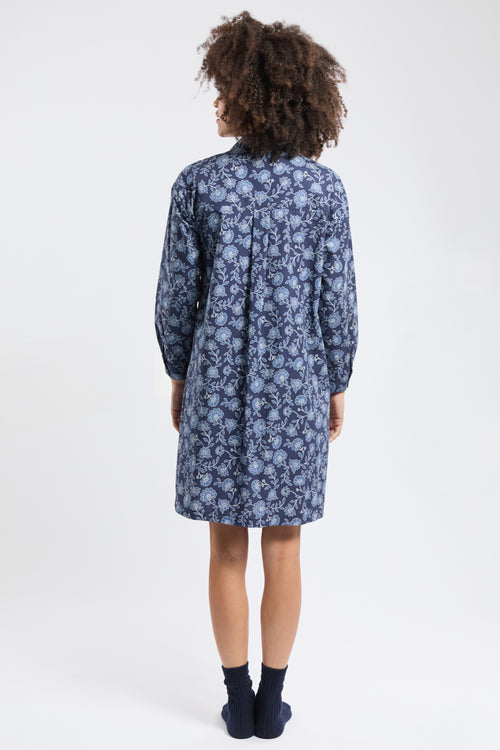 Liquette mit blauem Blumenmuster - Baumwolle - Armor-lux - 5