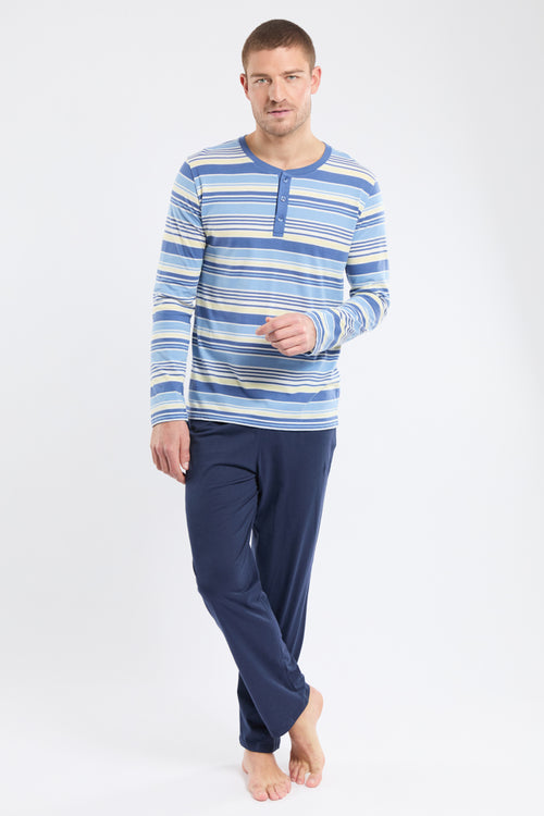 Pyjama mit langen Ärmeln -Baumwolle - Armor-lux - 1