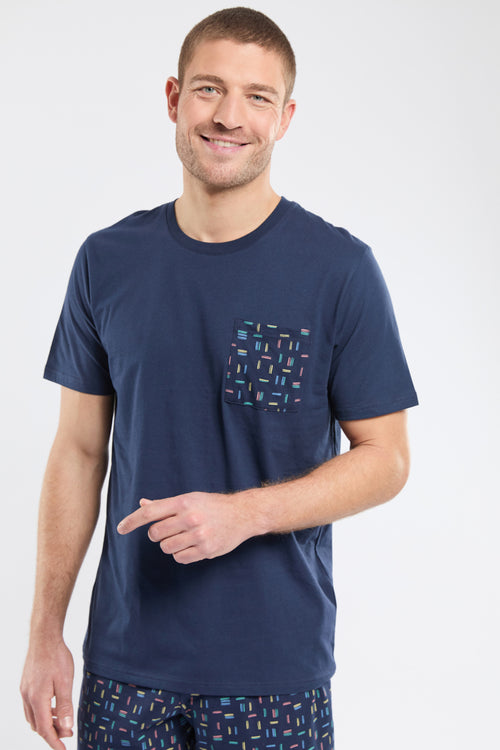 Striped pyjama shorts - cotton - Armor-lux - 3