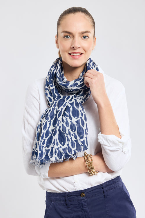 Foulard poisson - coton - Armor-lux - 1