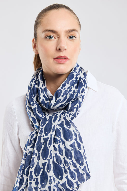 Foulard poisson - coton - Armor-lux - 2