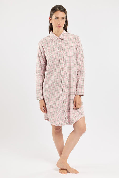 Checked nightshirt - cotton - Armor-lux - 3