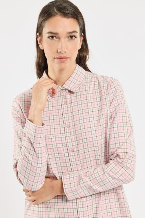 Checked nightshirt - cotton - Armor-lux - 2