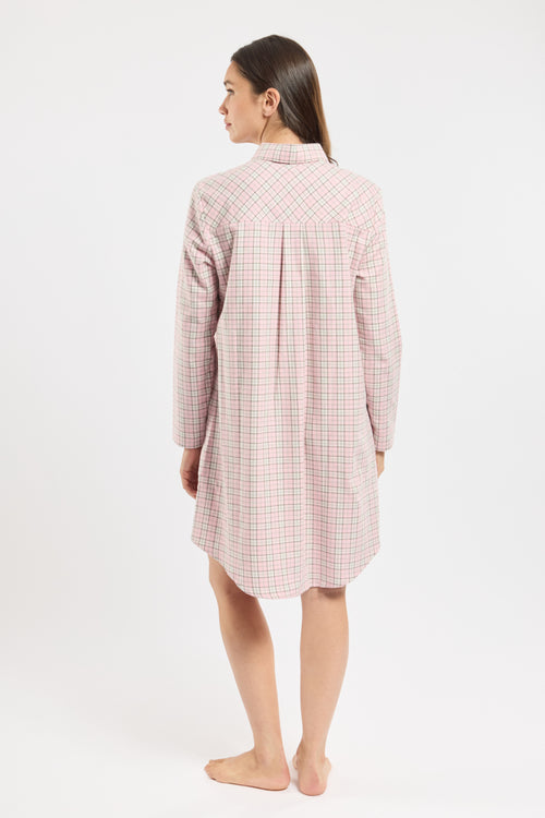 Checked nightshirt - cotton - Armor-lux - 4