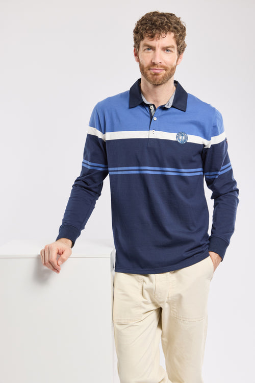 Poloshirt mit langen Ärmeln – leichte Baumwolle - Armor-lux - 1