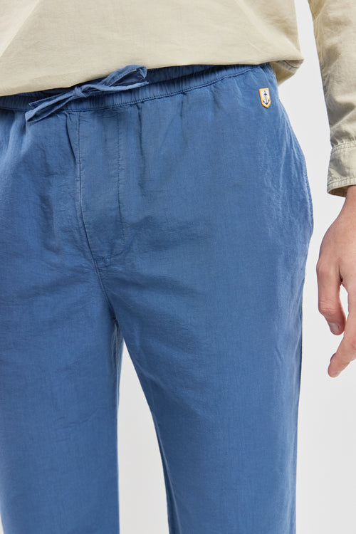 Elastic waist trousers - cotton and linen - Armor-lux - 3