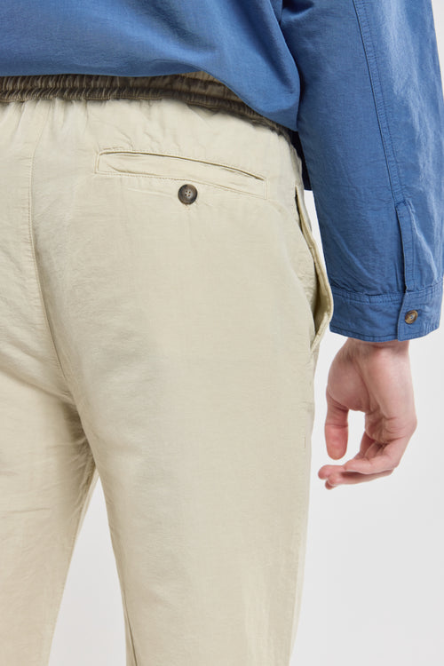 Elastic waist trousers - cotton and linen - Armor-lux - 3