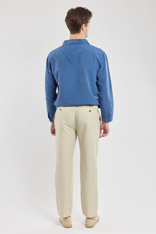 Elastic waist trousers - cotton and linen - Armor-lux - 4