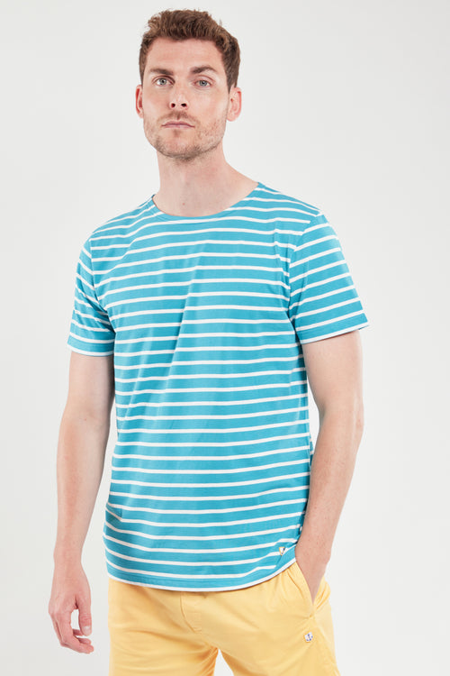 Short-sleeved Breton shirt - lightweight cotton - Armor-lux - 1