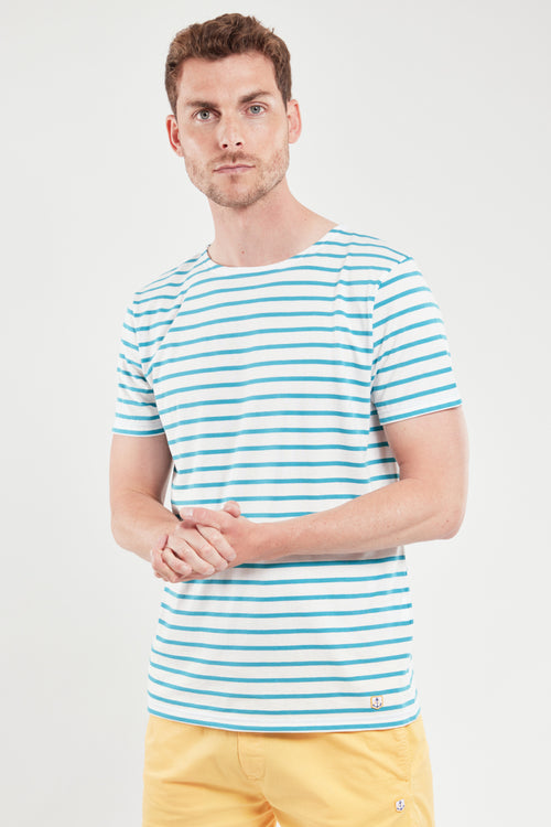 Short-sleeved Breton shirt - lightweight cotton - Armor-lux - 4