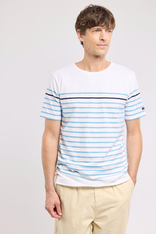 Short-sleeved Breton shirt - lightweight cotton - Armor-lux - 1