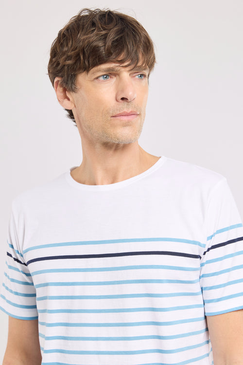 Short-sleeved Breton shirt - lightweight cotton - Armor-lux - 2