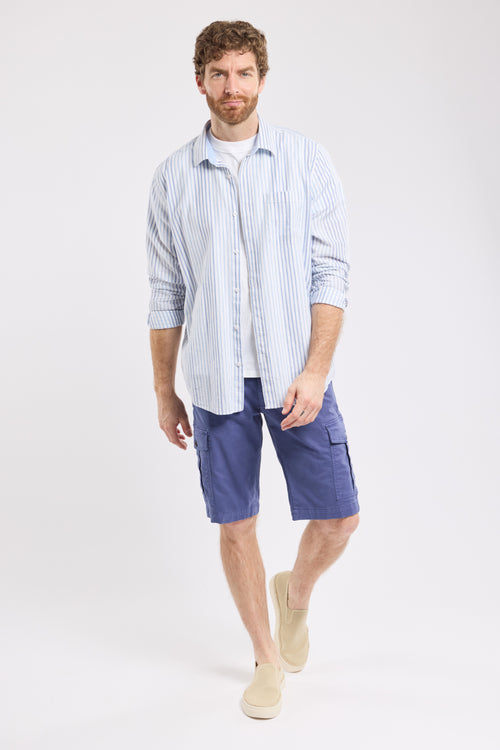 Chemise rayée coupe confort - coton et lin - Armor-lux - 4