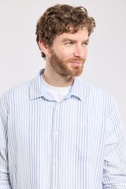Chemise rayée coupe confort - coton et lin - Armor-lux - 2