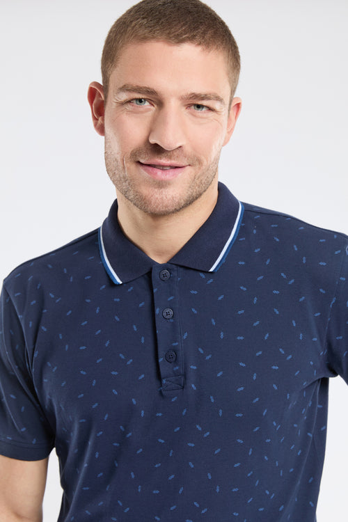 Polo micro-motifs - maille piquée - Armor-lux - 3