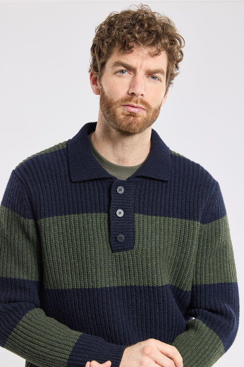 Jumper with polo collar – wool - Armor-lux - 3