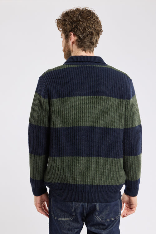 Jumper with polo collar – wool - Armor-lux - 5