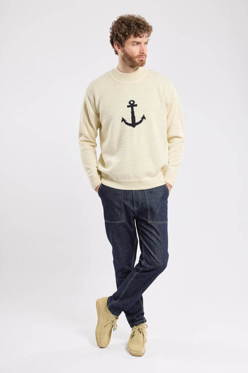 Pull col montant Heritage - laine - Armor-lux - 3