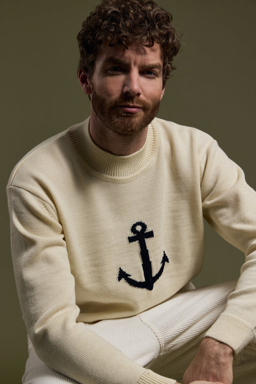 Pull col montant Heritage - laine - Armor-lux - 5