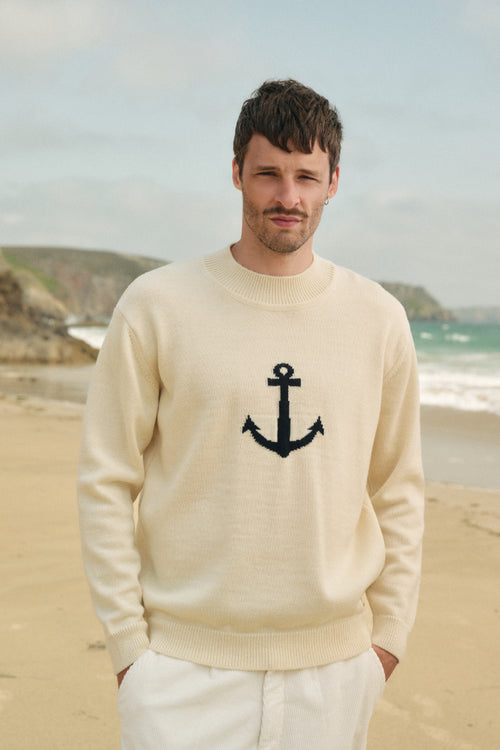 Pull col montant Heritage - laine - Armor-lux - 1