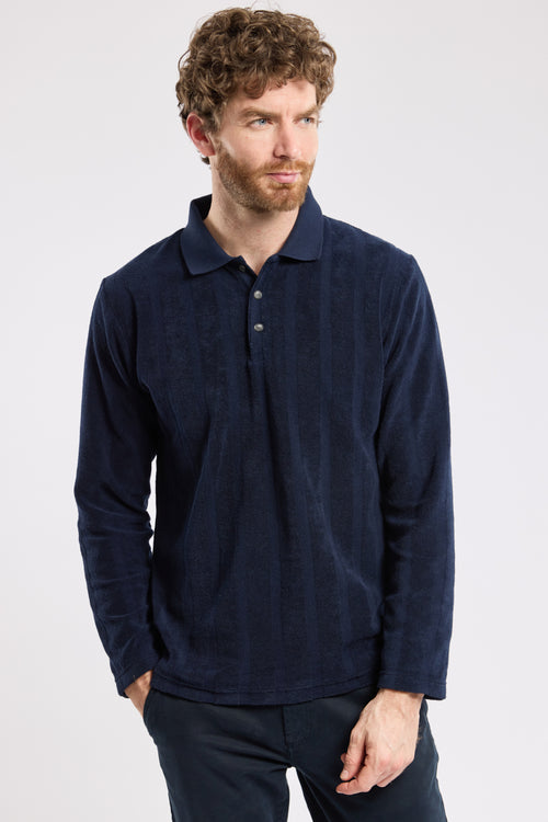 Polo manches longues - coton bouclette - Armor-lux - 1