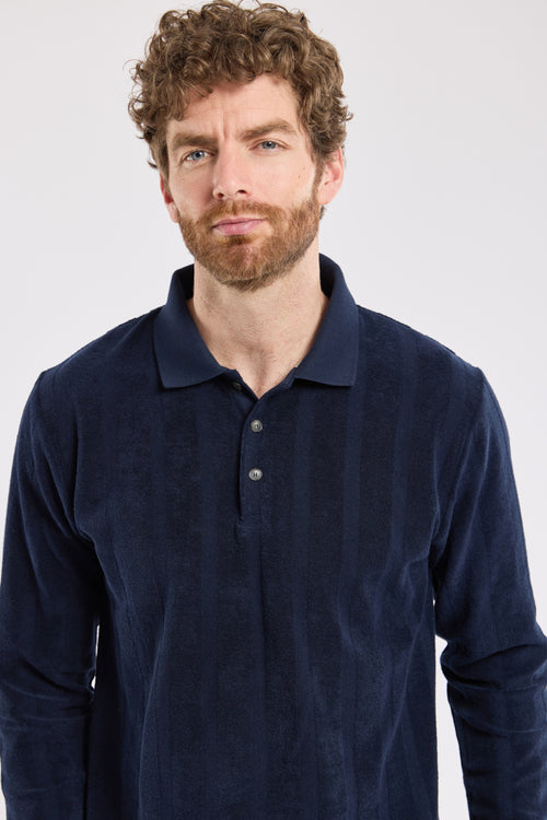 Polo manches longues - coton bouclette - Armor-lux - 4