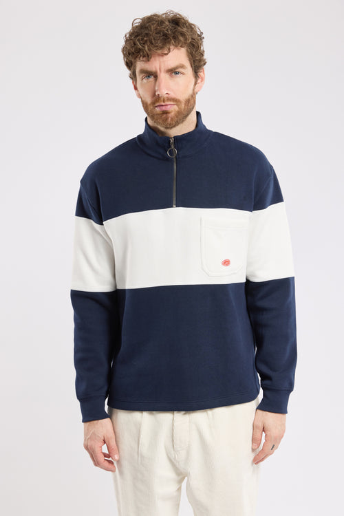 Sweat col zippé Heritage - coton épais - Armor-lux - 5