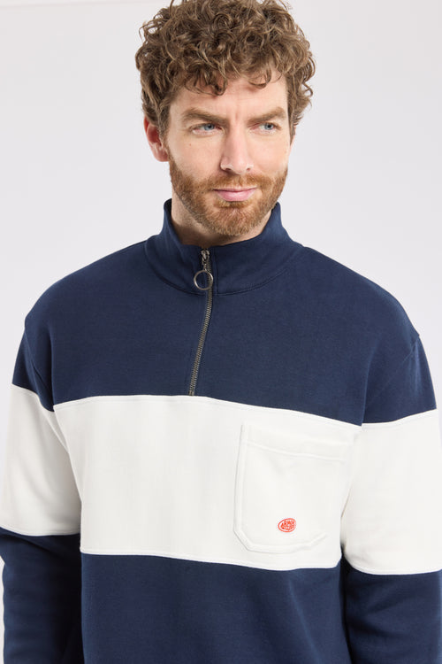 Sweat col zippé Heritage - coton épais - Armor-lux - 6