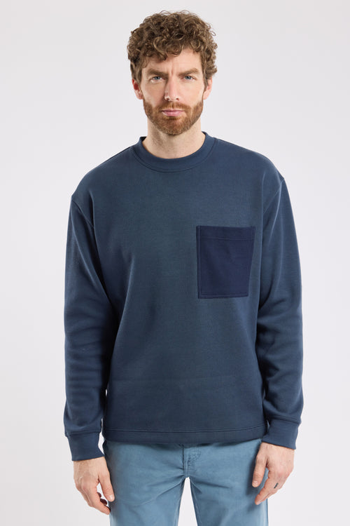 Sweat poche poitrine - coton épais - Armor-lux - 1