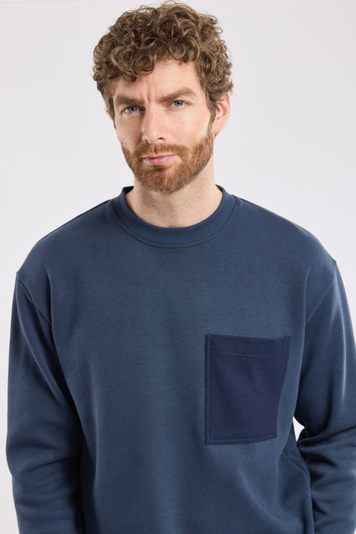Sweat poche poitrine - coton épais - Armor-lux - 2