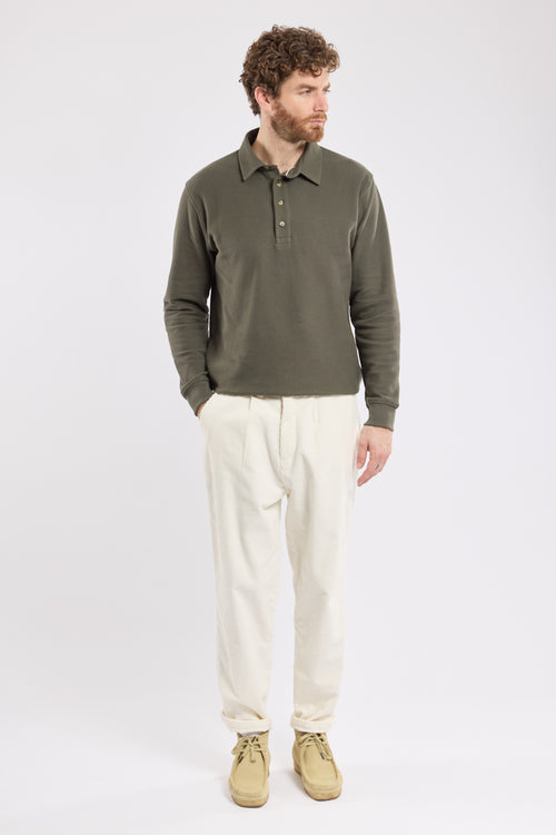 Heritage pleated trousers - corduroy - Armor-lux - 1