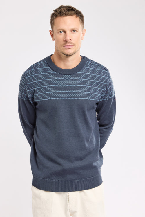 Pull marin jacquard - laine - Armor-lux - 1
