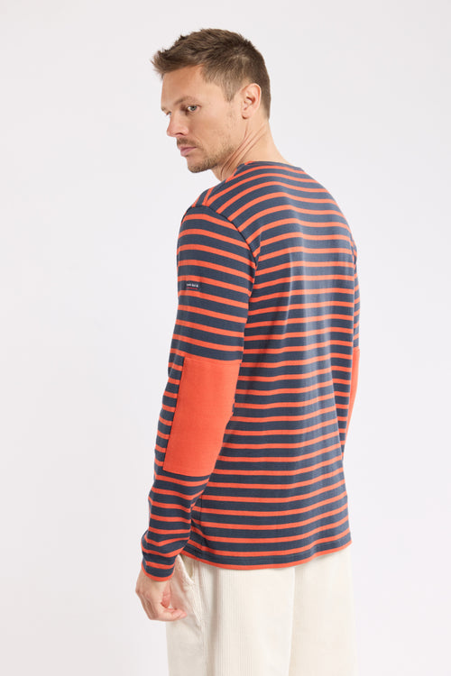 Breton striped shirt with elbow patches - rustic cotton - Armor-lux - 4