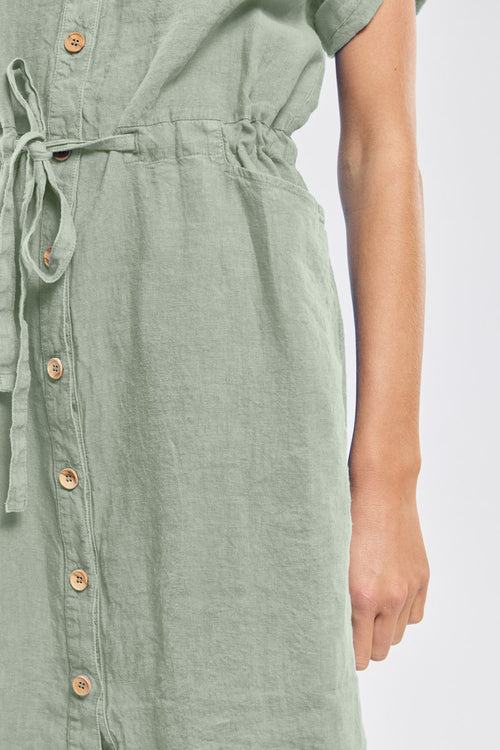 Belted dress - linen - Armor-lux - 3