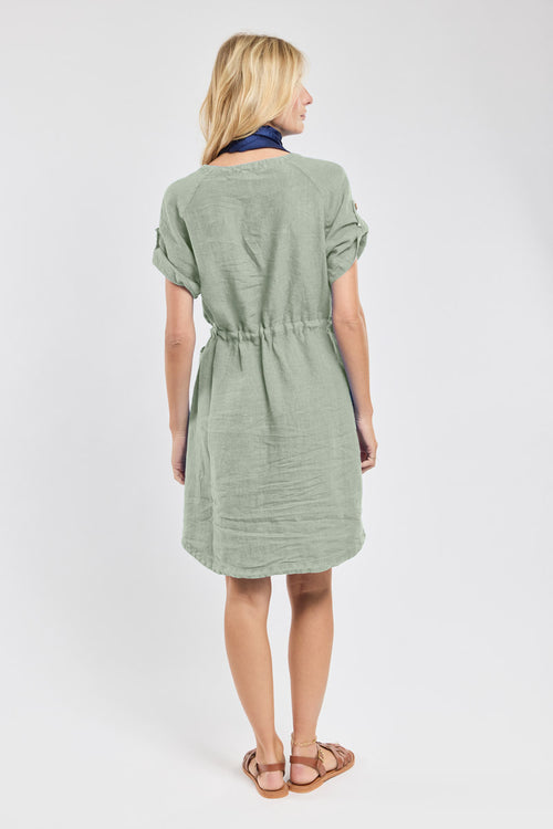 Belted dress - linen - Armor-lux - 2